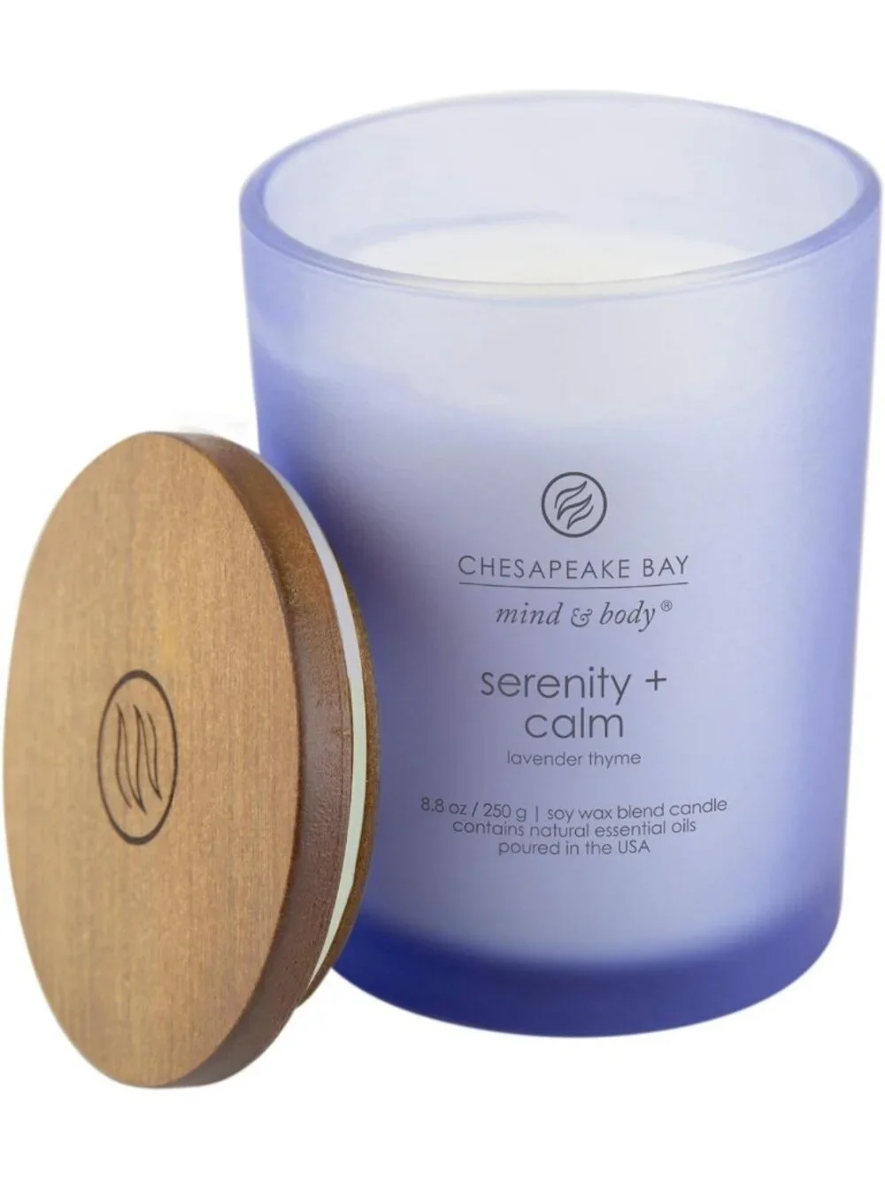 Serenity & Calm Scented Candles - Lavender Thyme Medium Jar 2-Pack for Home